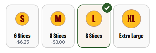 Papa Johns Cheese Pizza (Price, Menu, Nutrition & More) papa johns cheese pizza sizes