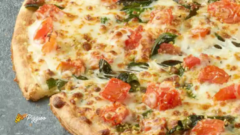 papa johns fresh spinach & tomato alfredo pizza